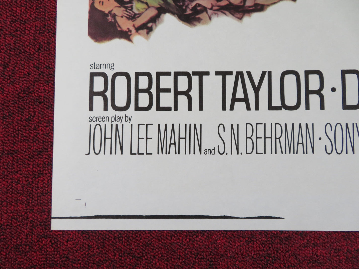 QUO VADIS FOLDED US ONE SHEET POSTER ROBERT TAYLOR DEBORAH KERR R1964 Rendezvous Cinema Movie posters