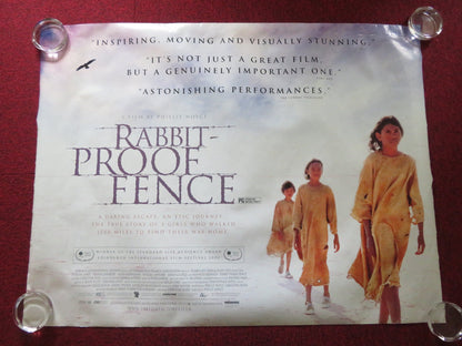 RABBIT PROOF FENCE UK QUAD ROLLED POSTER EVERLYN SAMPI TIANNA SANSBURY 2002 Rendezvous Cinema Movie posters