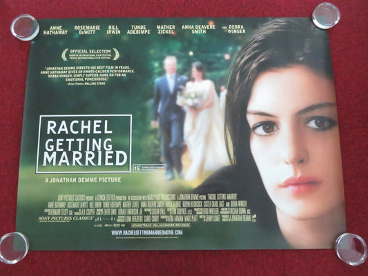 RACHEL GETTING MARRIED UK QUAD ROLLED POSTER ANNE HATHAWAY SEBASTIAN STAN 2008 - Rendezvous Cinema