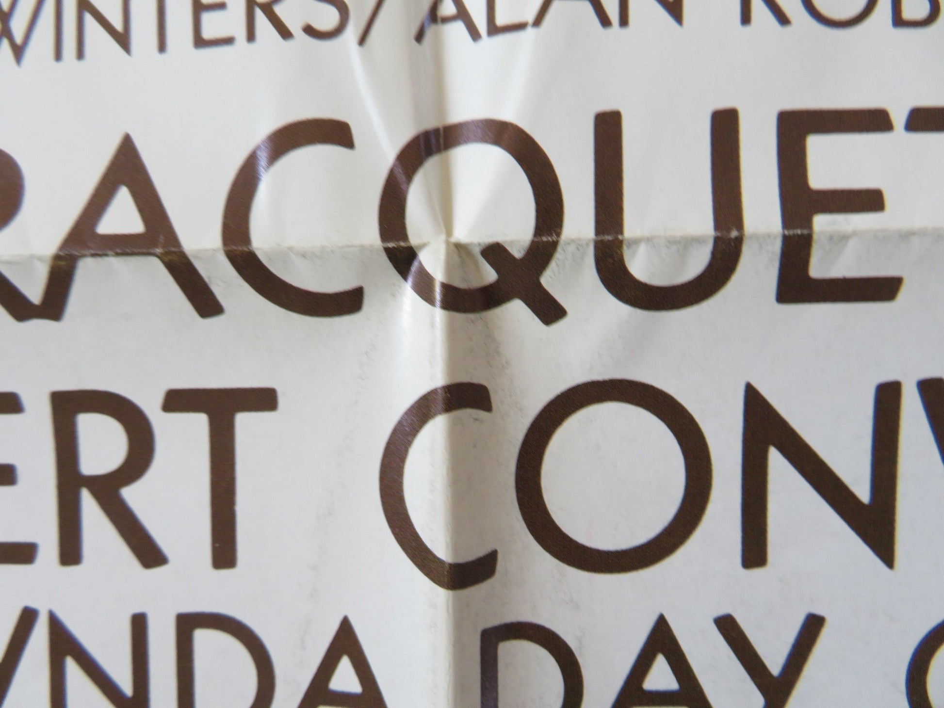 RACQUET FOLDED US ONE SHEET POSTER BERT CONVY EDIE ADAMS 1979 Rendezvous Cinema Movie posters