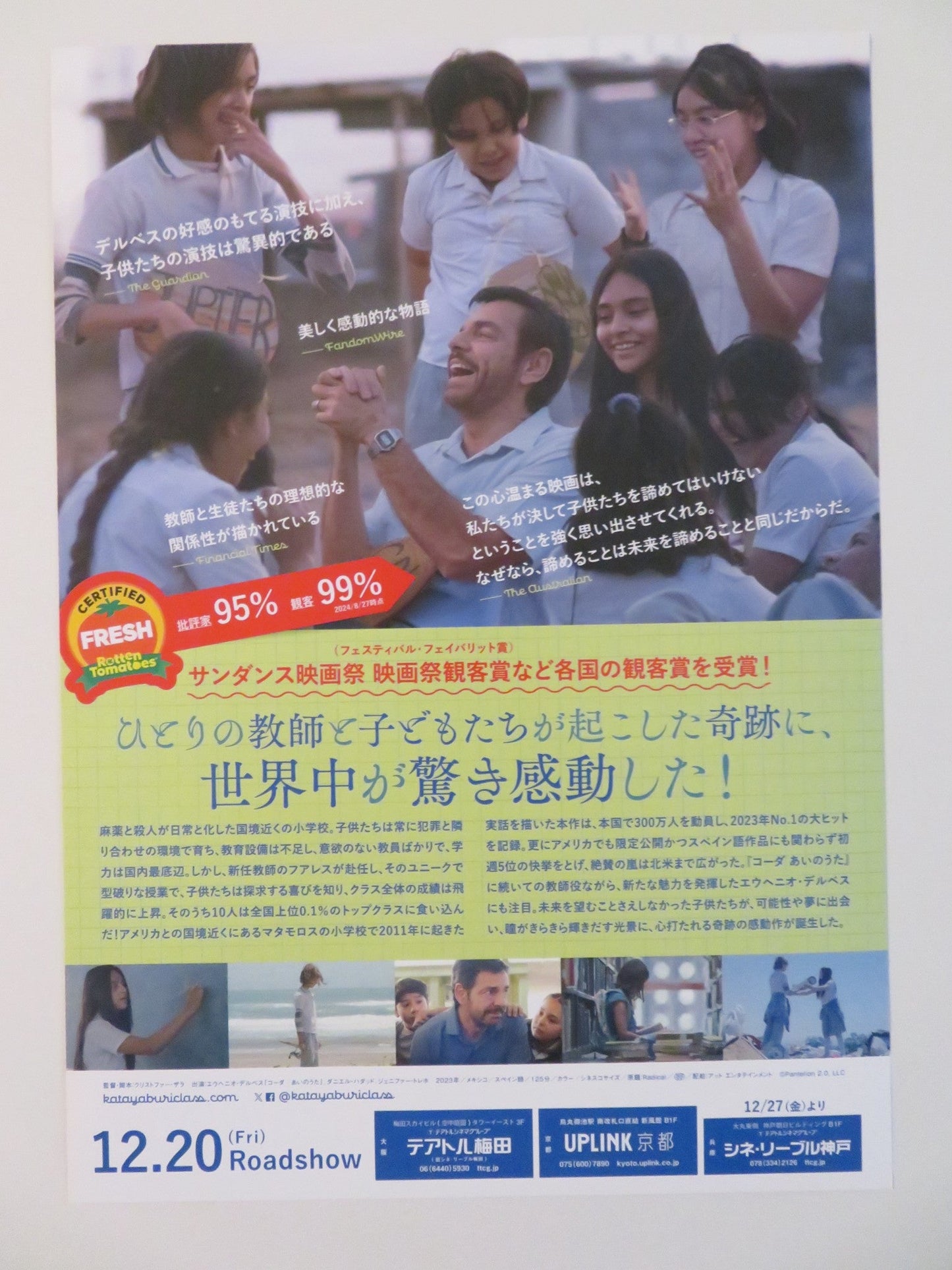 RADICAL JAPANESE CHIRASHI (B5) POSTER EUGENIO DERBEZ DANIEL HADDAD 2023 Rendezvous Cinema Movie posters