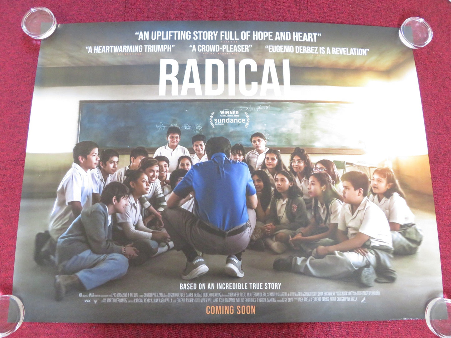 RADICAL UK QUAD ROLLED POSTER DANIEL HADDAD EUGENIO DERBEZ 2023 Rendezvous Cinema Movie posters