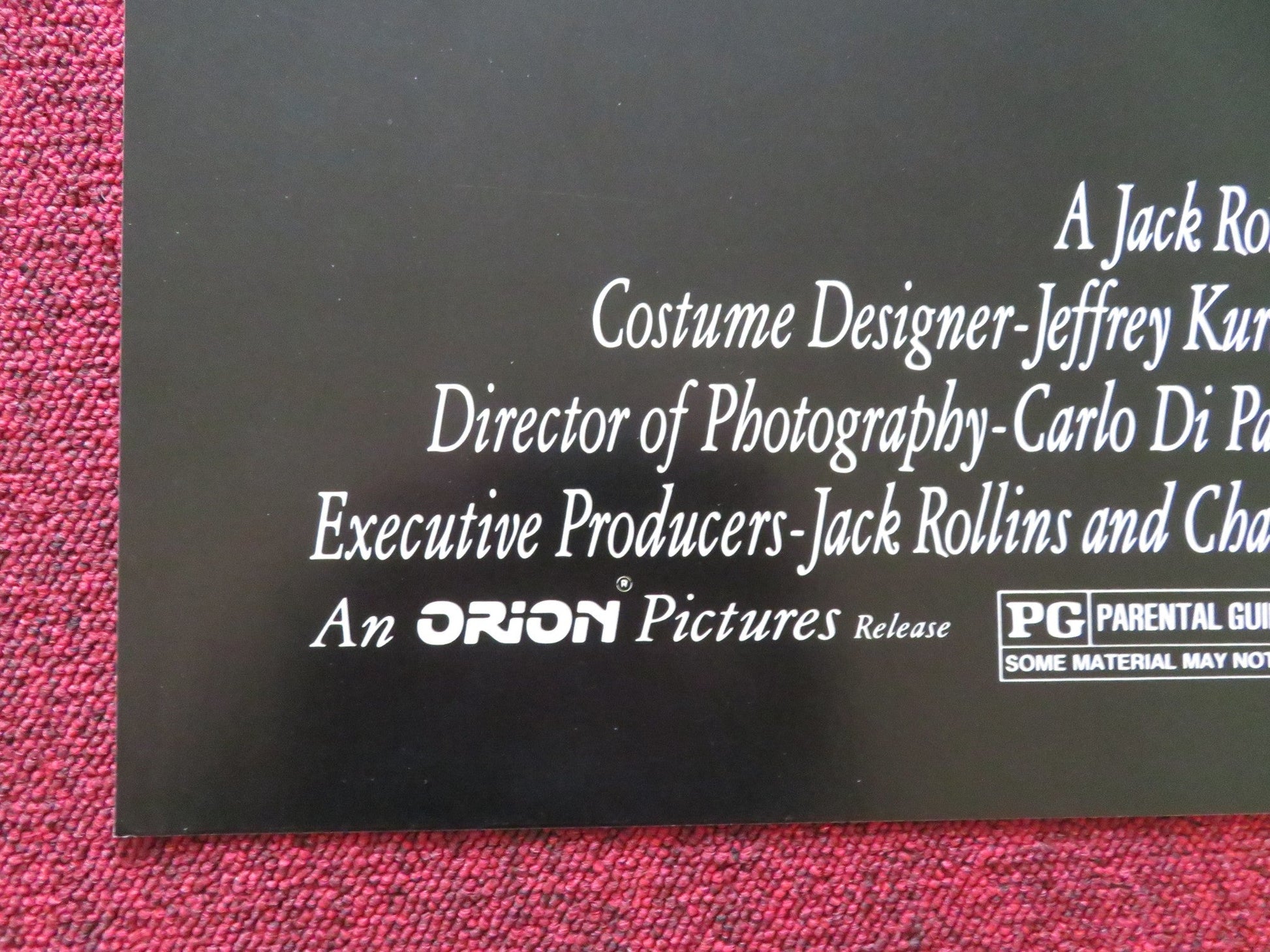 RADIO DAYS FOLDED US ONE SHEET POSTER MIKE STARR PAUL HERMAN 1987 Rendezvous Cinema Movie posters