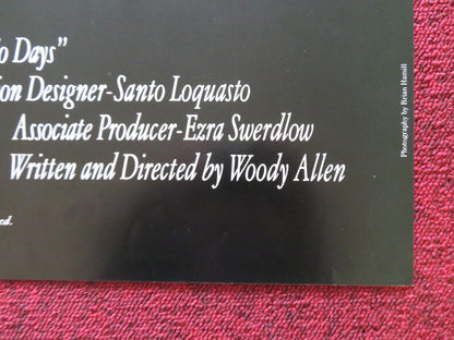 RADIO DAYS FOLDED US ONE SHEET POSTER MIKE STARR PAUL HERMAN 1987 Rendezvous Cinema Movie posters