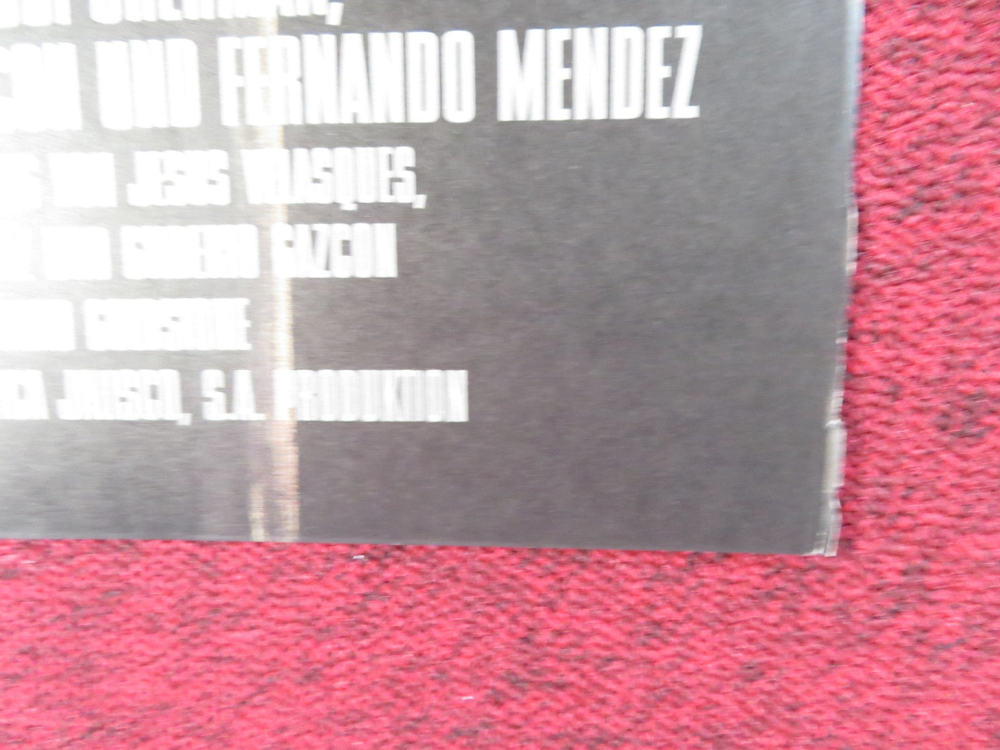 RAGE GERMAN A1 POSTER FOLDED GLEN FORD STELLA STEVENS 1967 Rendezvous Cinema Movie posters