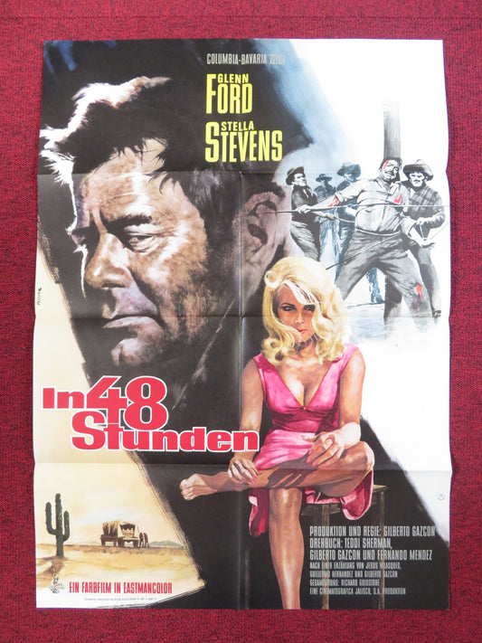RAGE GERMAN A1 POSTER FOLDED GLEN FORD STELLA STEVENS 1967 Rendezvous Cinema Movie posters