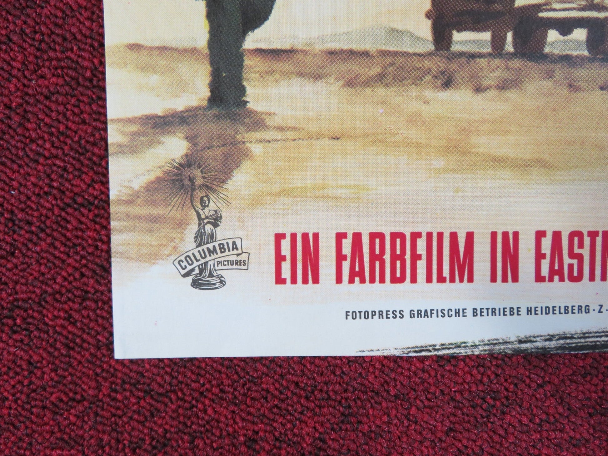 RAGE GERMAN A1 POSTER FOLDED GLEN FORD STELLA STEVENS 1967 Rendezvous Cinema Movie posters