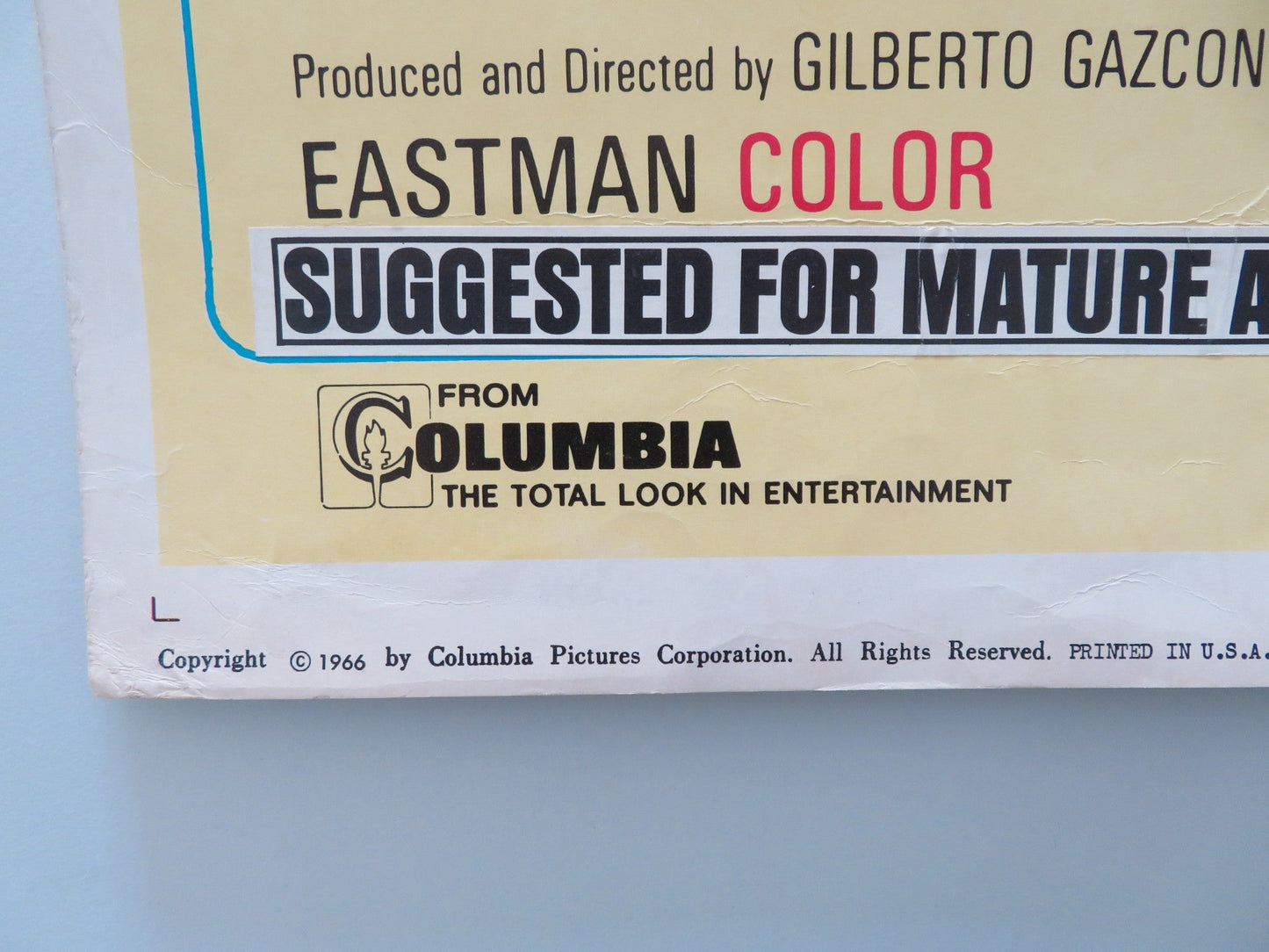 RAGE US INSERT POSTER GLENN FORD STELLA STEVENS 1966 Rendezvous Cinema Movie posters