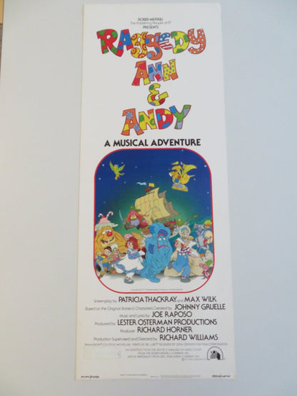 RAGGEDY ANN & ANDY: A MUSICAL ADVENTURE US INSERT POSTER DIDI CONN M. BAKER 1977 Rendezvous Cinema Movie posters