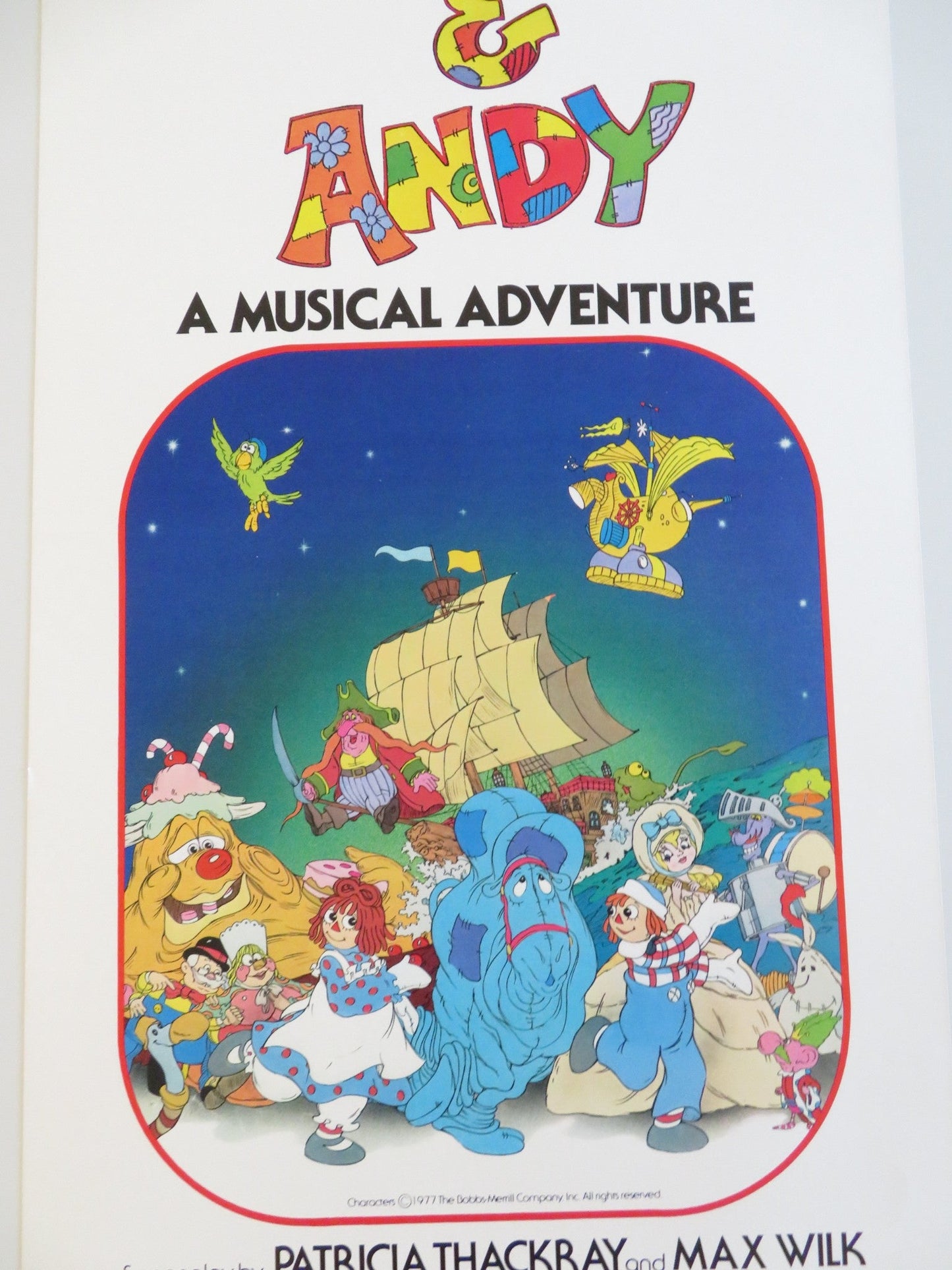 RAGGEDY ANN & ANDY: A MUSICAL ADVENTURE US INSERT POSTER DIDI CONN M. BAKER 1977 Rendezvous Cinema Movie posters