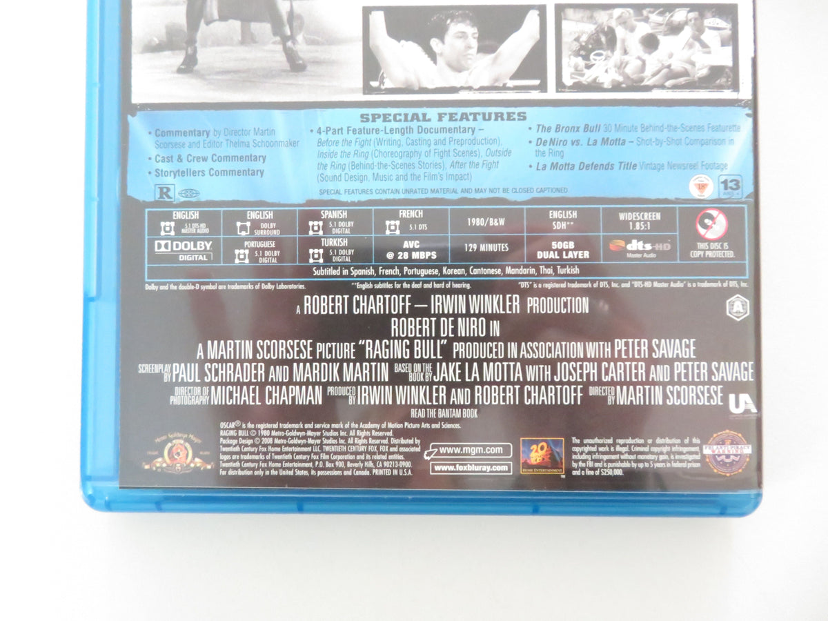 Raging Bull (BLU-RAY) Robert De Niro Cathy Moriarty Joe Pesci 1980 Region A Movie posters