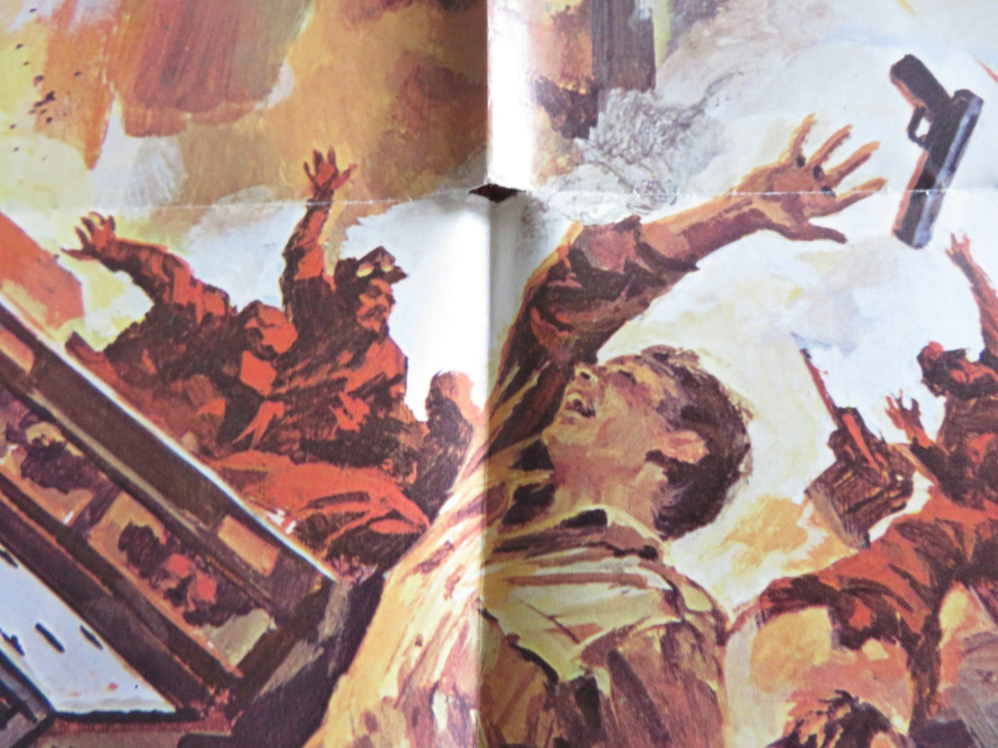 RAID ON ROMMEL FOLDED US ONE SHEET POSTER RICHARD BURTON JOHN COLICOS 1971 Rendezvous Cinema Movie posters