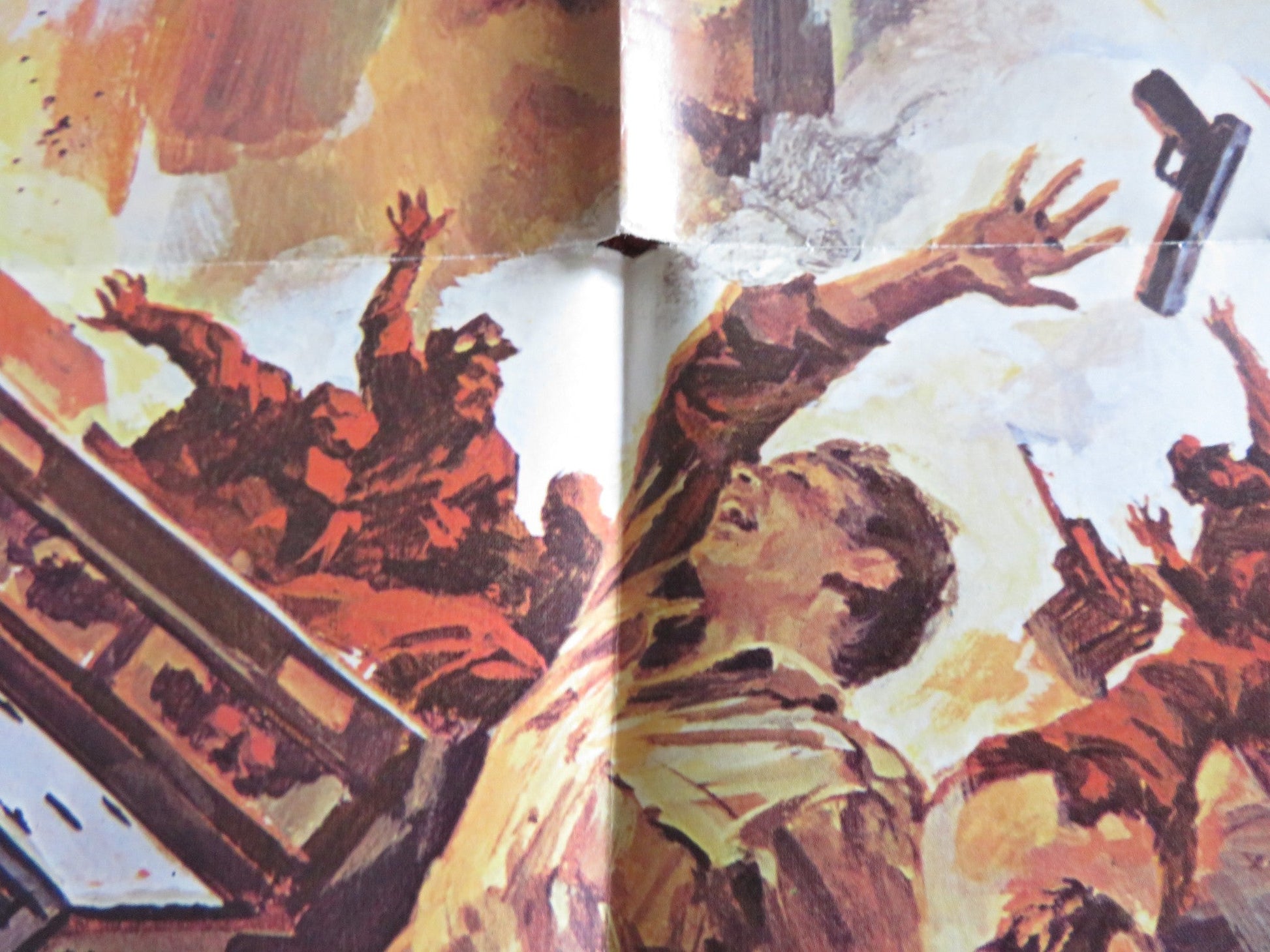 RAID ON ROMMEL FOLDED US ONE SHEET POSTER RICHARD BURTON JOHN COLICOS 1971 Rendezvous Cinema Movie posters