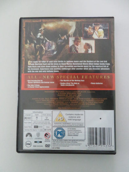 Raiders of the Lost Ark (DVD) Indiana Jones Harrison Ford 1981 Region 2 Movie posters