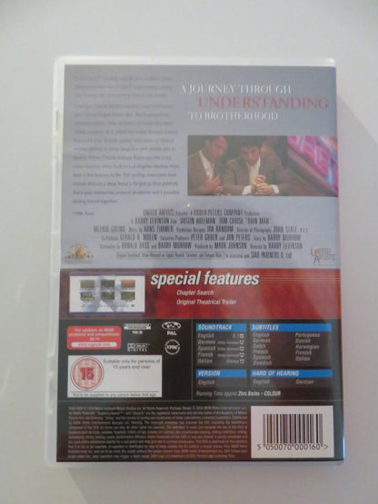 RAIN MAN - B (DVD) TOM CRUISE DUSTIN HOFFMAN 1988 REGION 2 Movie posters