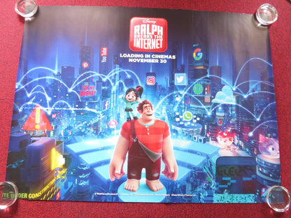 RALPH BREAKS THE INTERNET UK QUAD ROLLED POSTER JOHN C. REILLY S. SILVERMAN 2018 Rendezvous Cinema Movie posters