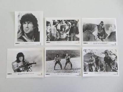 RAMBO III MOVIE STILL PHOTO LOT OF 6 SYLVESTER STALLONE RICHARD CRENNA 1988 Movie posters