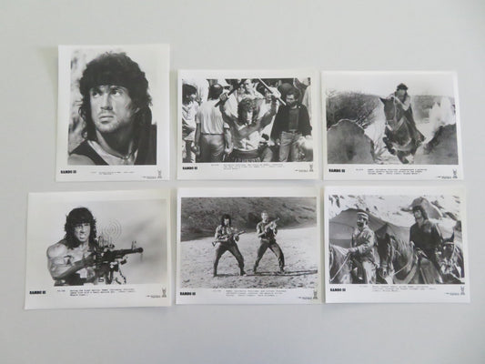 RAMBO III MOVIE STILL PHOTO LOT OF 6 SYLVESTER STALLONE RICHARD CRENNA 1988 Movie posters