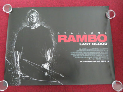 RAMBO: LAST BLOOD - A UK QUAD ROLLED POSTER SYLVESTER STALLONE PAZ VEGA 2019 Movie posters