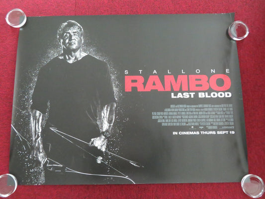 RAMBO: LAST BLOOD - A UK QUAD ROLLED POSTER SYLVESTER STALLONE PAZ VEGA 2019 Movie posters