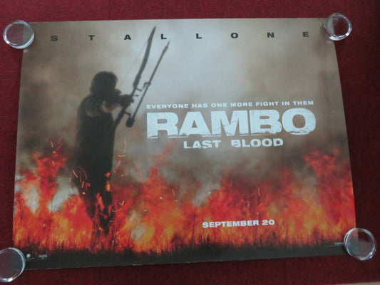 RAMBO: LAST BLOOD - B UK QUAD ROLLED POSTER SYLVESTER STALLONE PAZ VEGA 2019 Movie posters