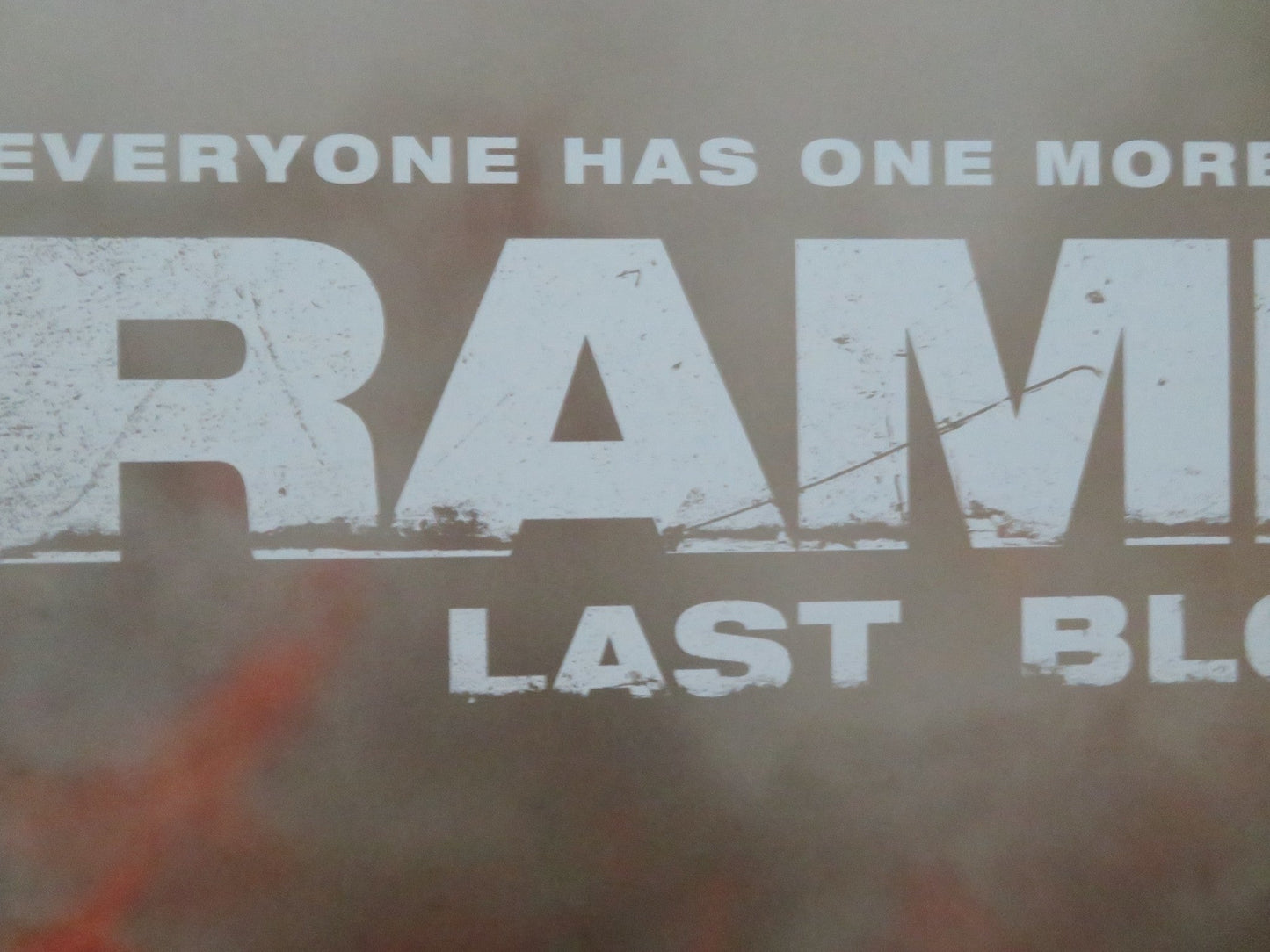 RAMBO: LAST BLOOD - B UK QUAD ROLLED POSTER SYLVESTER STALLONE PAZ VEGA 2019 Movie posters