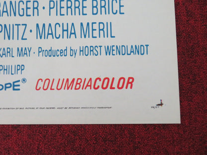 RAMPAGE AT APACHE FOLDED US ONE SHEET POSTER STEWART GRANGER PIERRE BRICE 1966 Movie posters