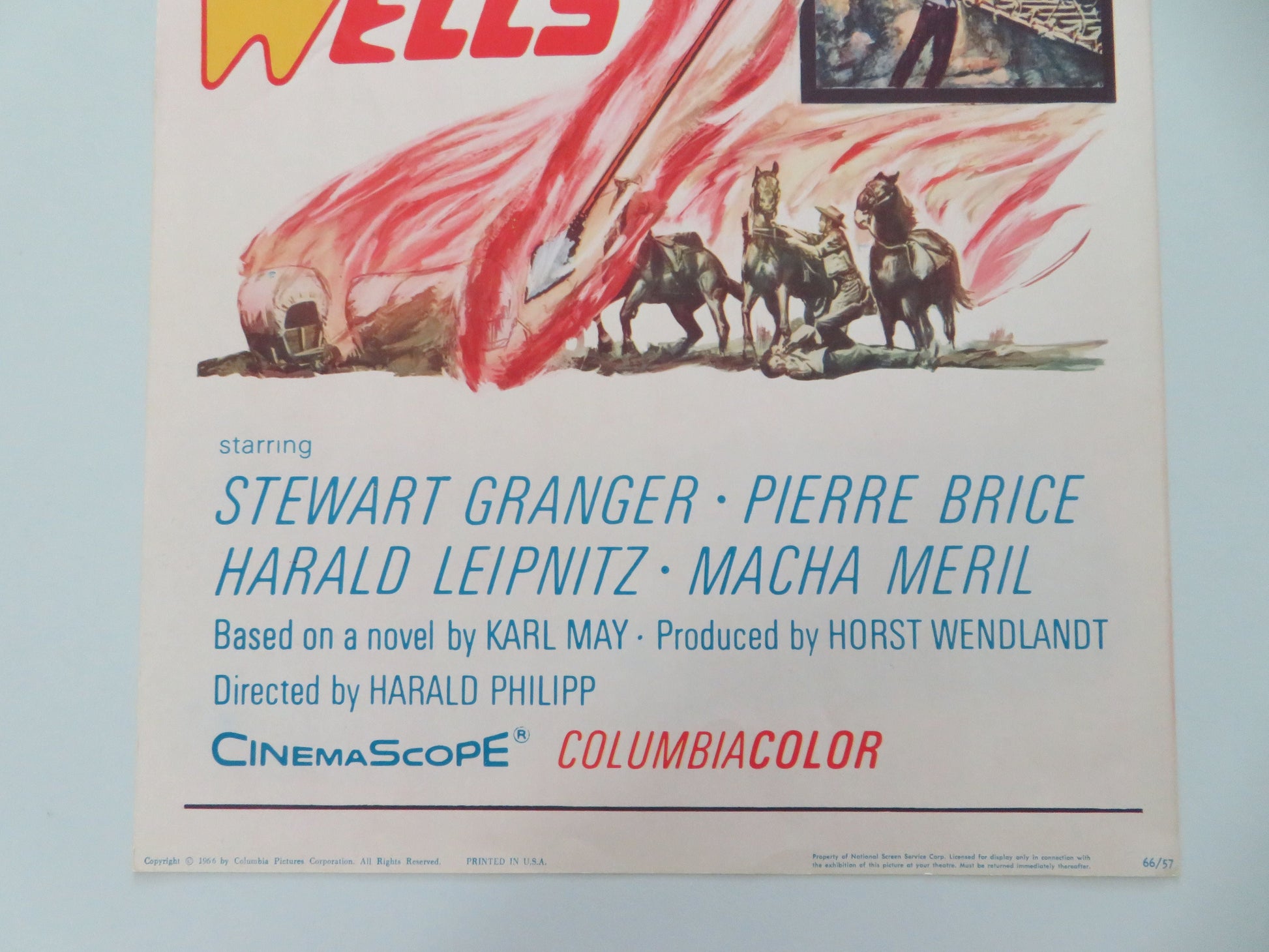Rampage at Apache Wells US Insert Poster Stewart Granger Pierre Brice 1966 Movie posters