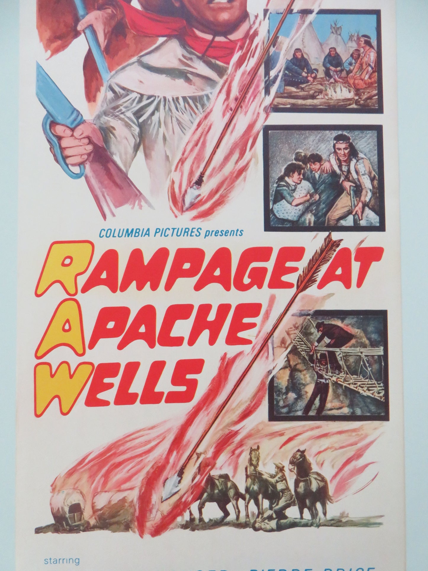 Rampage at Apache Wells US Insert Poster Stewart Granger Pierre Brice 1966 Movie posters