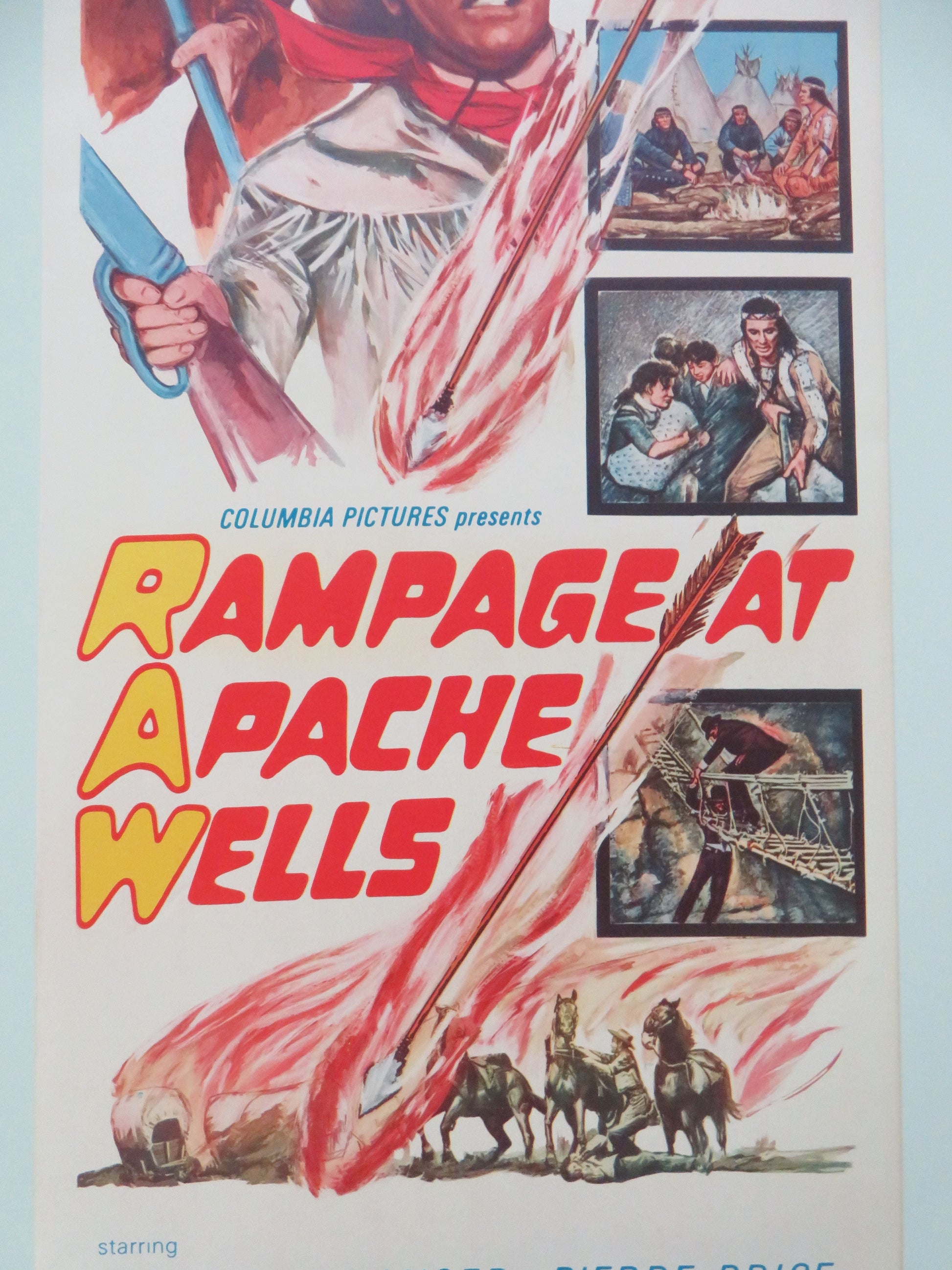 Rampage at Apache Wells US Insert Poster Stewart Granger Pierre Brice 1966 Movie posters