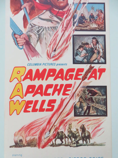 Rampage at Apache Wells US Insert Poster Stewart Granger Pierre Brice 1966 Movie posters