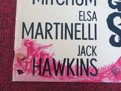 RAMPAGE - C ITALIAN FOTOBUSTA POSTER ROBERT MITCHUM ELSA MARTINELLI 1963 Rendezvous Cinema Movie posters