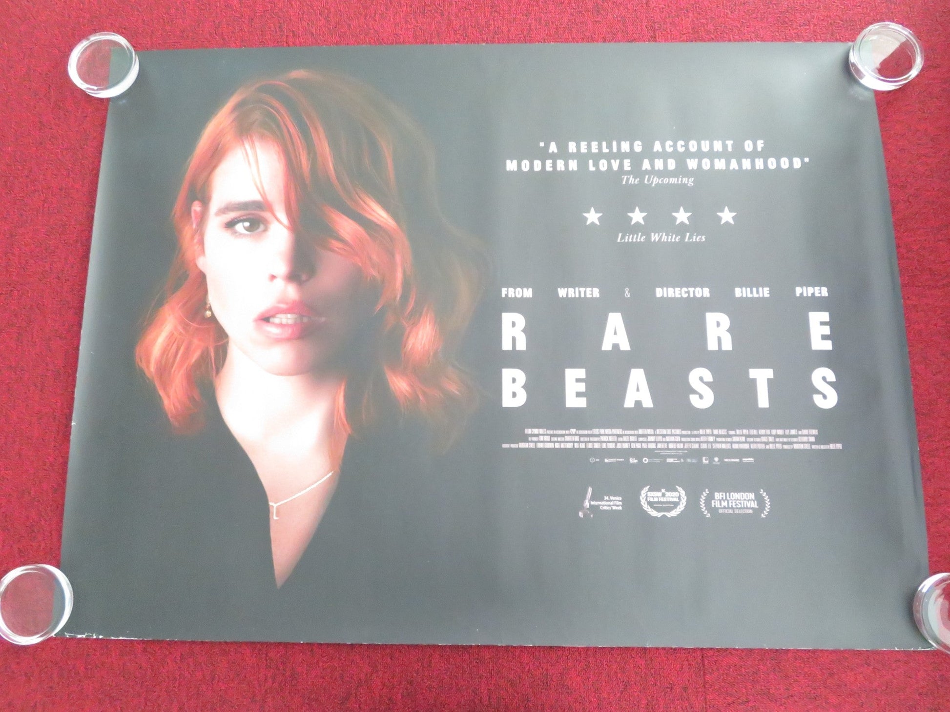 RARE BEASTS UK QUAD ROLLED POSTER BILLIE PIPER DAVID THEWLIS LEO BILL 2019 - Rendezvous Cinema