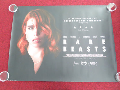 RARE BEASTS UK QUAD ROLLED POSTER BILLIE PIPER DAVID THEWLIS LEO BILL 2019 - Rendezvous Cinema