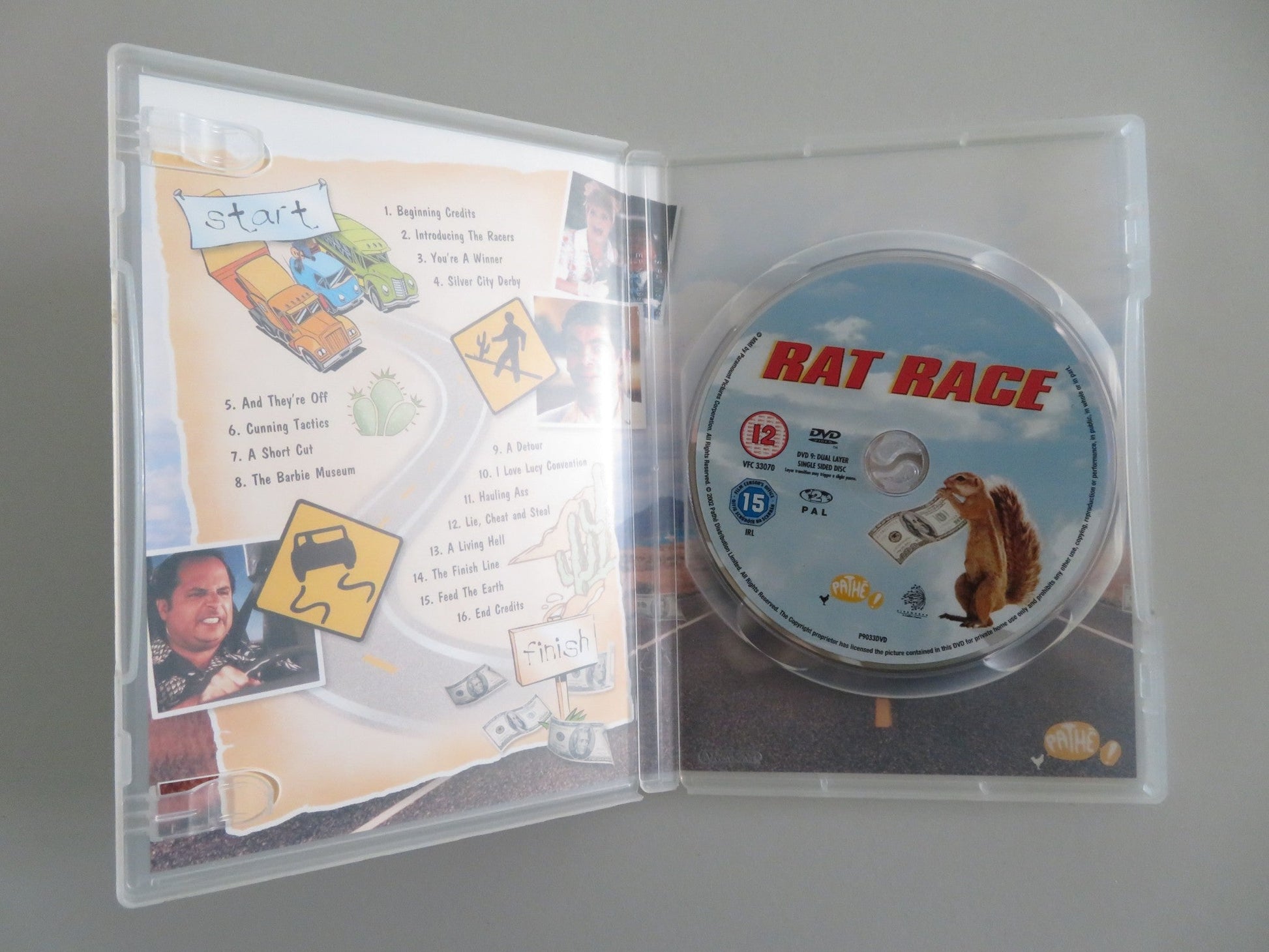 RAT RACE (DVD) ROWAN ATKINSON JOHN CLEESE 2001 REGION 2 Movie posters