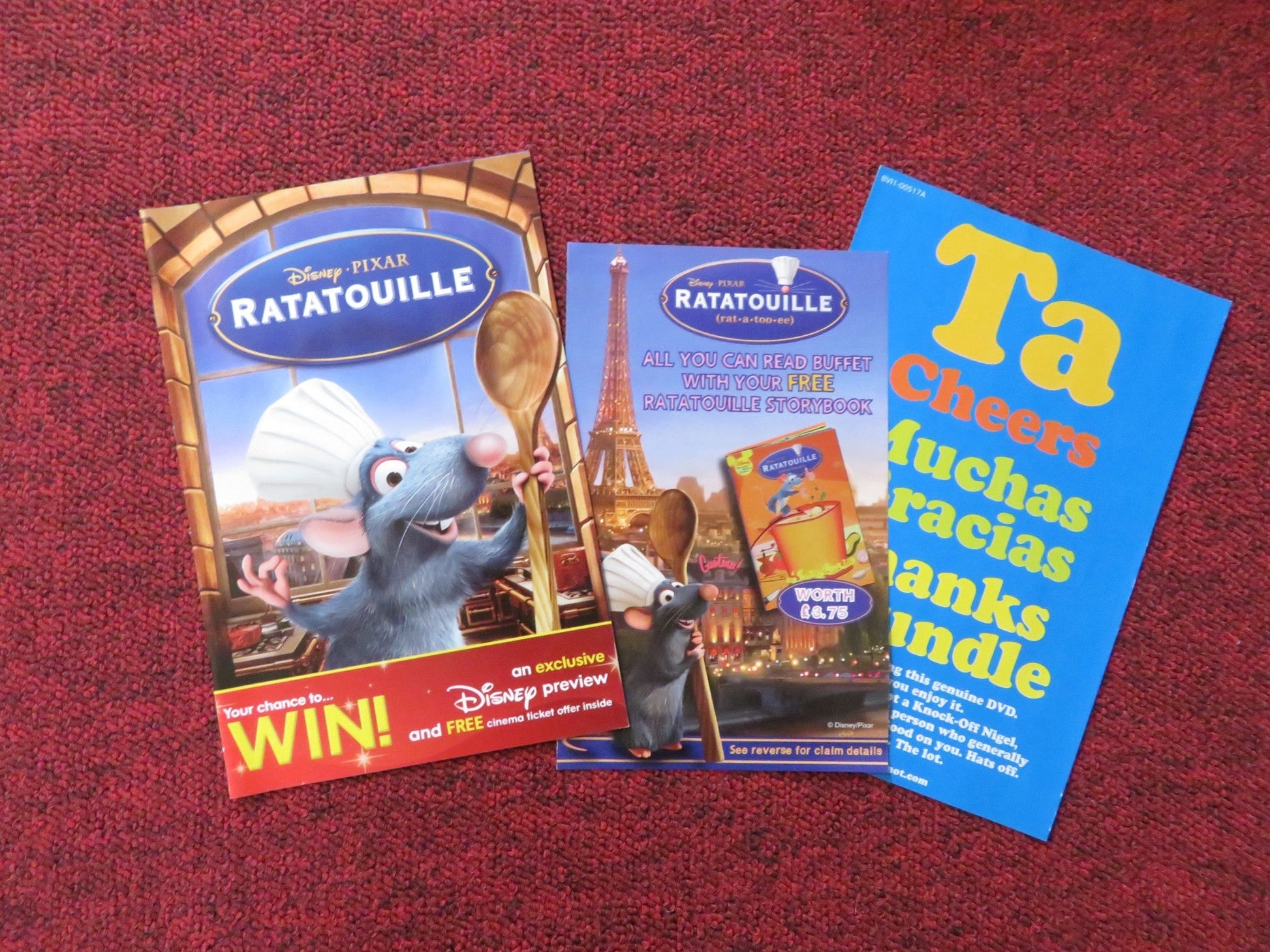RATATOUILLE 2 - DISC COLLECTOR'S EDITION (DVD) DISNEY PATTON OSWALT 2007 REGION 2 Rendezvous Cinema Movie posters