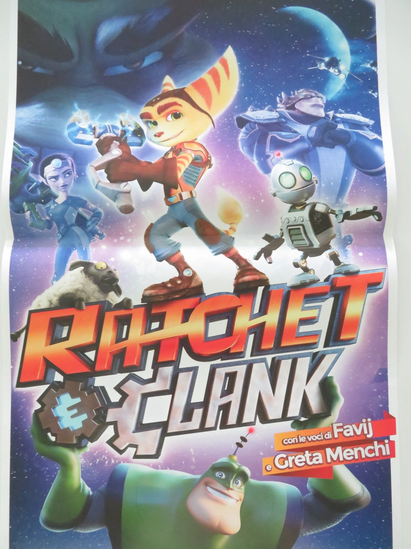 Ratchet & Clank ITALIAN LOCANDINA POSTER Paul Giamatti John Goodman 2016 Movie posters