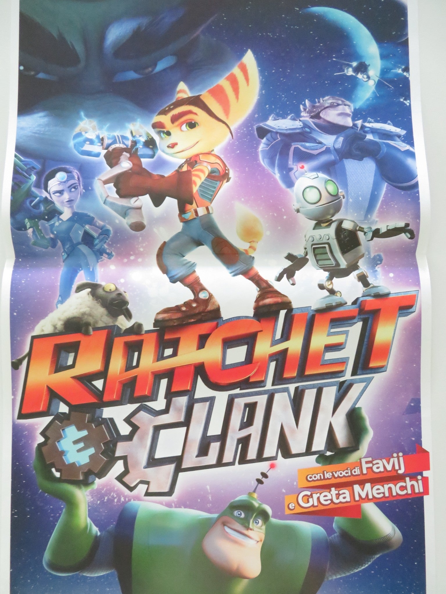 Ratchet & Clank ITALIAN LOCANDINA POSTER Paul Giamatti John Goodman 2016 Movie posters