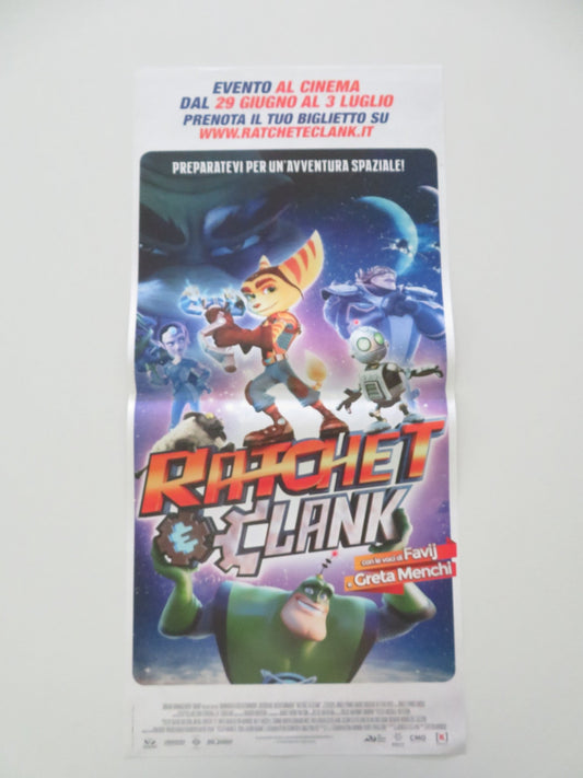 Ratchet & Clank ITALIAN LOCANDINA POSTER Paul Giamatti John Goodman 2016 Movie posters