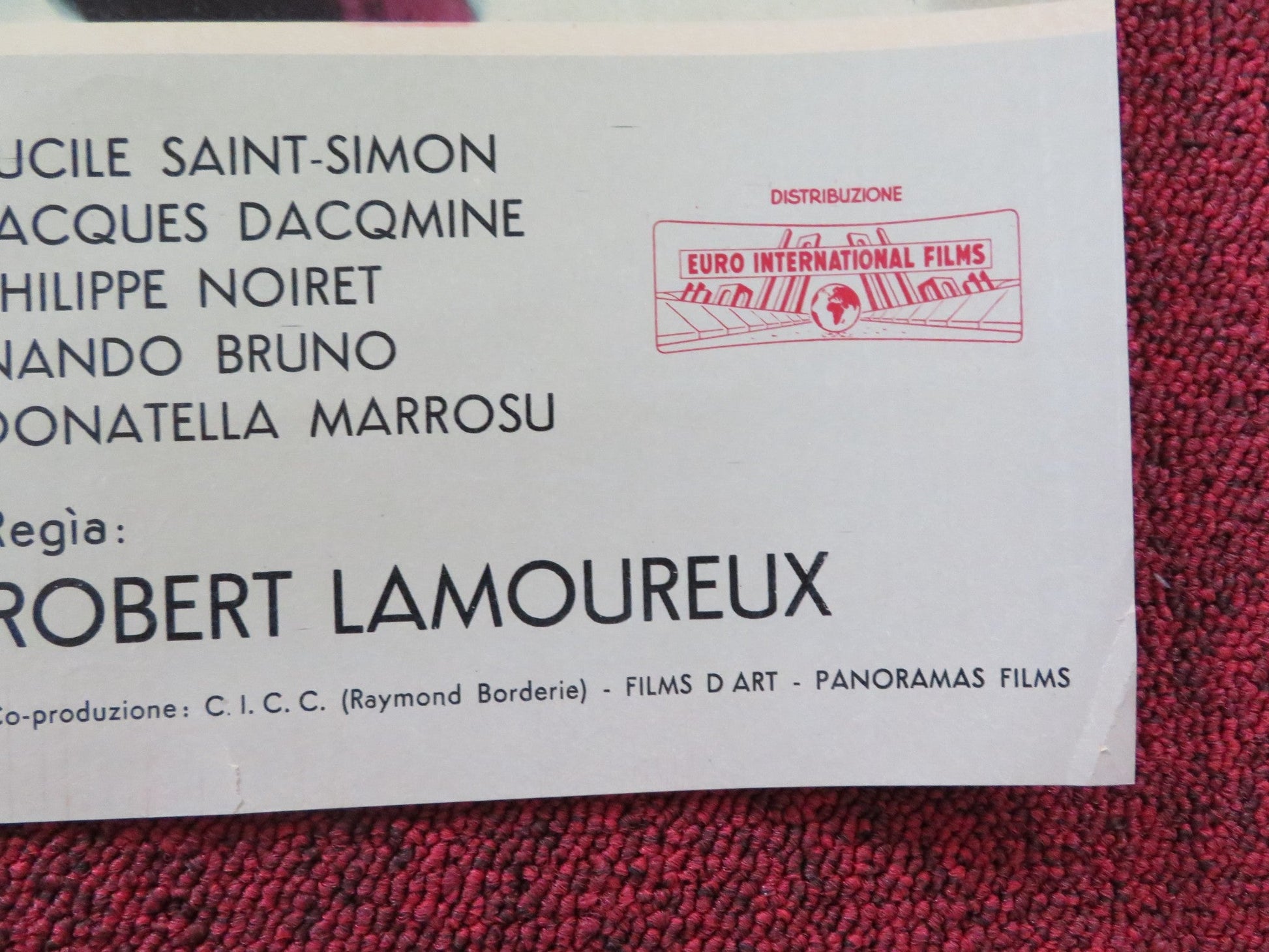 RAVISHING - A ITALIAN FOTOBUSTA POSTER ROBERT LAMOUREUX SYLVA KOSCINA 1960 Rendezvous Cinema Movie posters