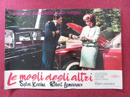RAVISHING - B ITALIAN FOTOBUSTA POSTER ROBERT LAMOUREUX SYLVA KOSCINA 1960 Rendezvous Cinema Movie posters