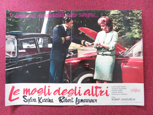 RAVISHING - B ITALIAN FOTOBUSTA POSTER ROBERT LAMOUREUX SYLVA KOSCINA 1960 Rendezvous Cinema Movie posters