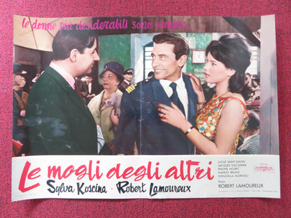 RAVISHING - C ITALIAN FOTOBUSTA POSTER ROBERT LAMOUREUX SYLVA KOSCINA 1960 Rendezvous Cinema Movie posters