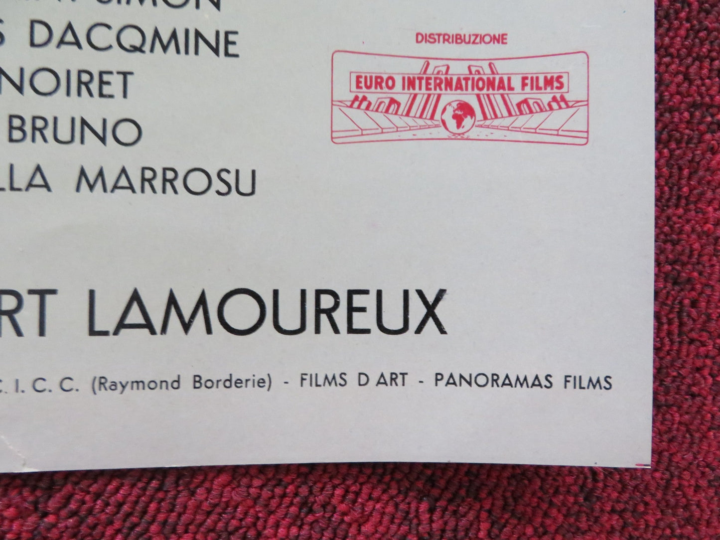 RAVISHING - C ITALIAN FOTOBUSTA POSTER ROBERT LAMOUREUX SYLVA KOSCINA 1960 Rendezvous Cinema Movie posters