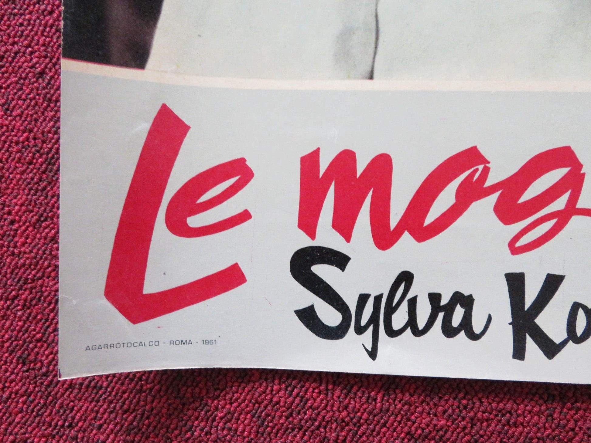 RAVISHING - D ITALIAN FOTOBUSTA POSTER ROBERT LAMOUREUX SYLVA KOSCINA 1960 Rendezvous Cinema Movie posters