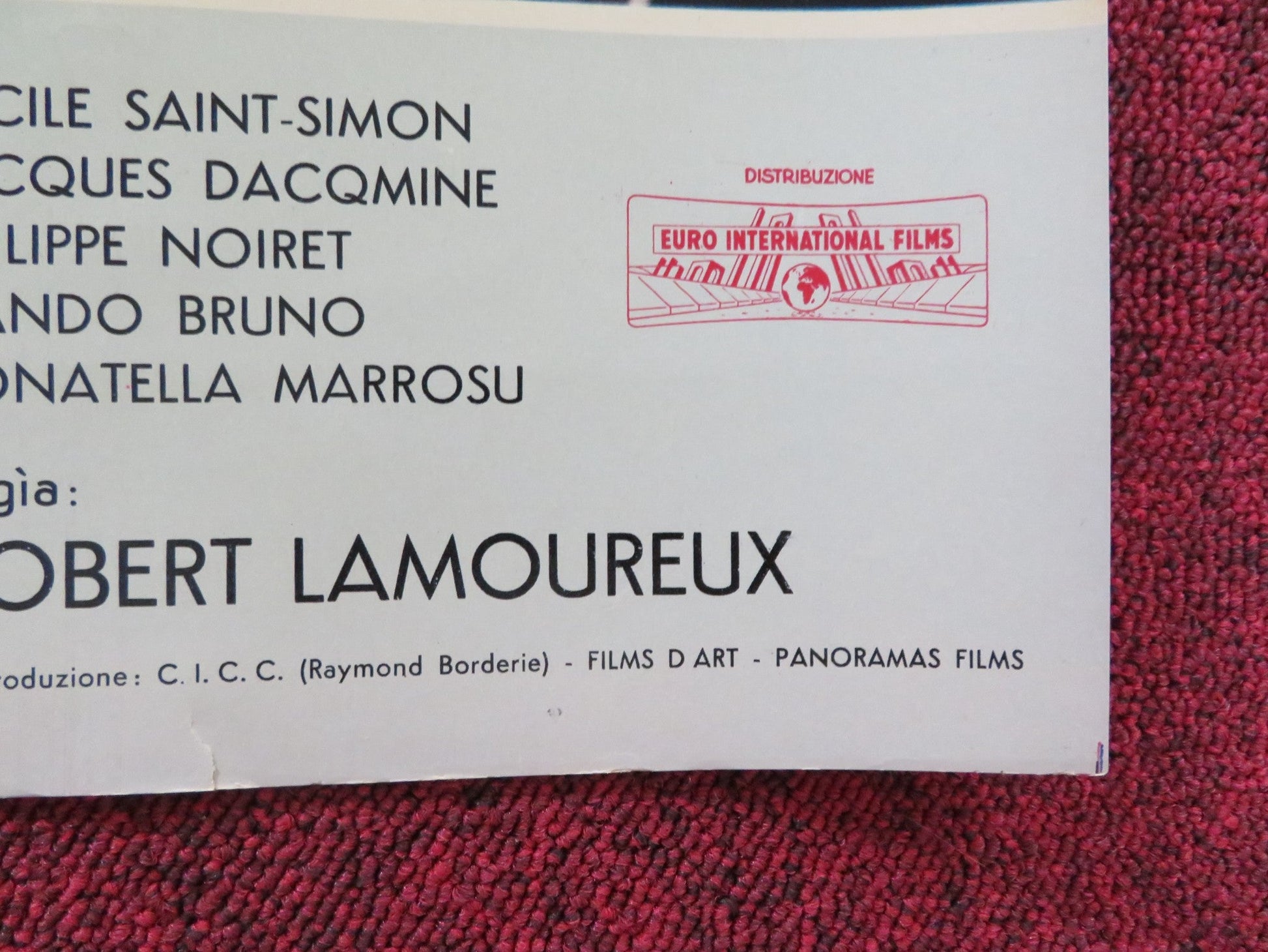 RAVISHING - E ITALIAN FOTOBUSTA POSTER ROBERT LAMOUREUX SYLVA KOSCINA 1960 Rendezvous Cinema Movie posters