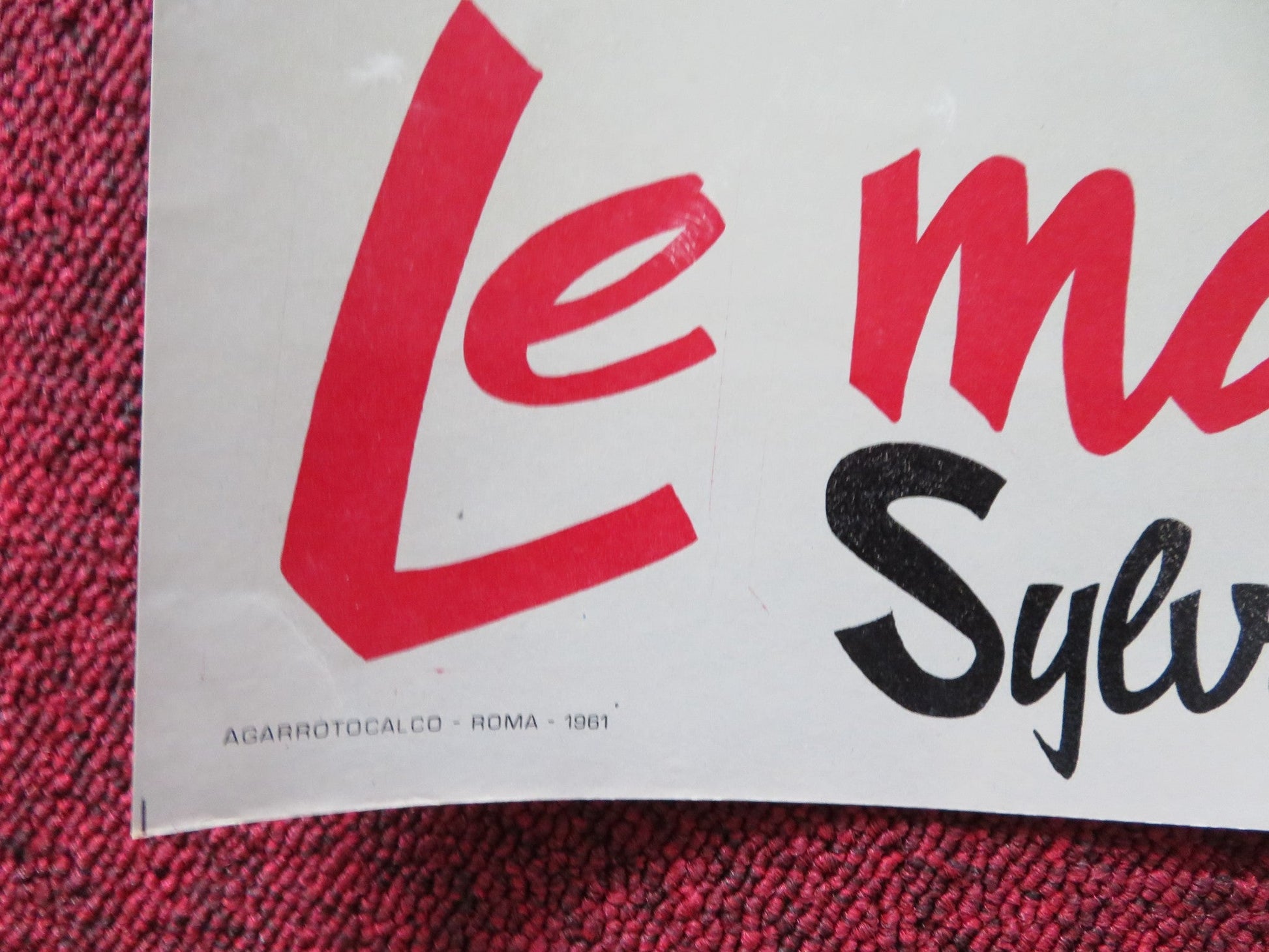 RAVISHING - F ITALIAN FOTOBUSTA POSTER ROBERT LAMOUREUX SYLVA KOSCINA 1960 Rendezvous Cinema Movie posters