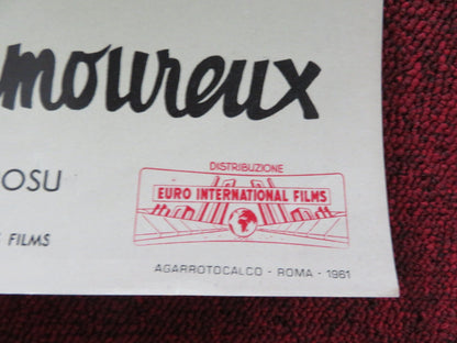 RAVISHING - G ITALIAN FOTOBUSTA POSTER ROBERT LAMOUREUX SYLVA KOSCINA 1960 Rendezvous Cinema Movie posters