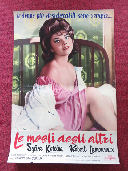 RAVISHING - G ITALIAN FOTOBUSTA POSTER ROBERT LAMOUREUX SYLVA KOSCINA 1960 Rendezvous Cinema Movie posters