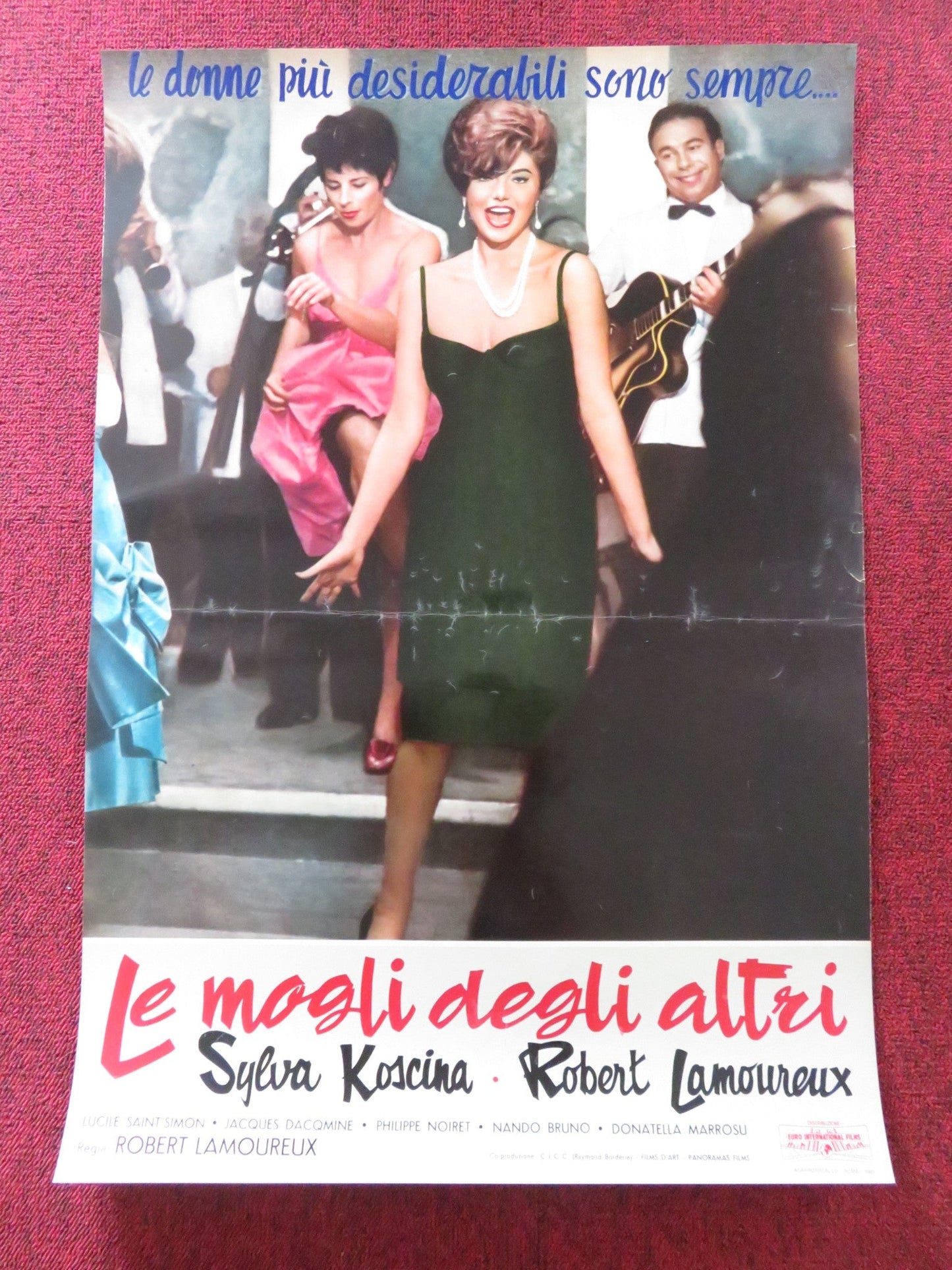 RAVISHING - H ITALIAN FOTOBUSTA POSTER ROBERT LAMOUREUX SYLVA KOSCINA 1960 Rendezvous Cinema Movie posters